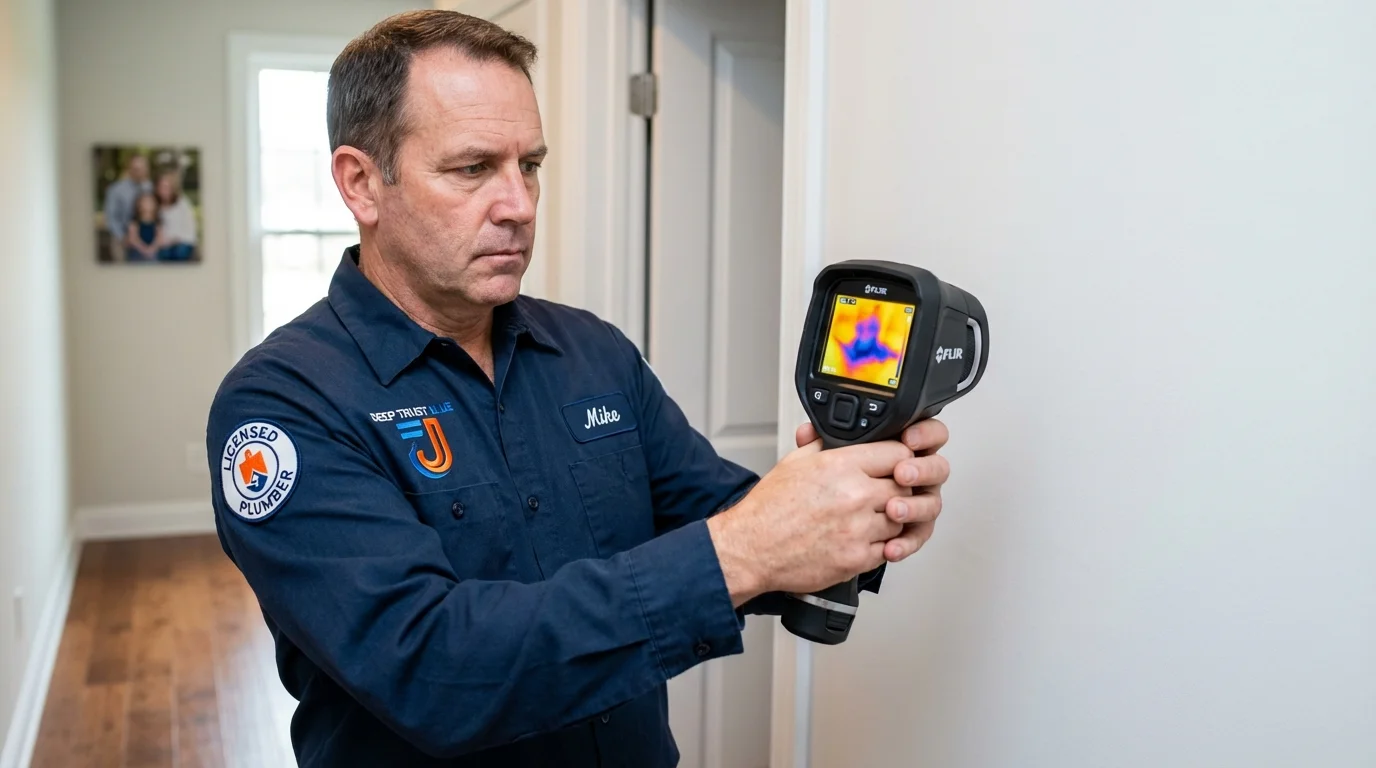 Thermal imaging leak detection by Johns Plumbing LLC in Coppell